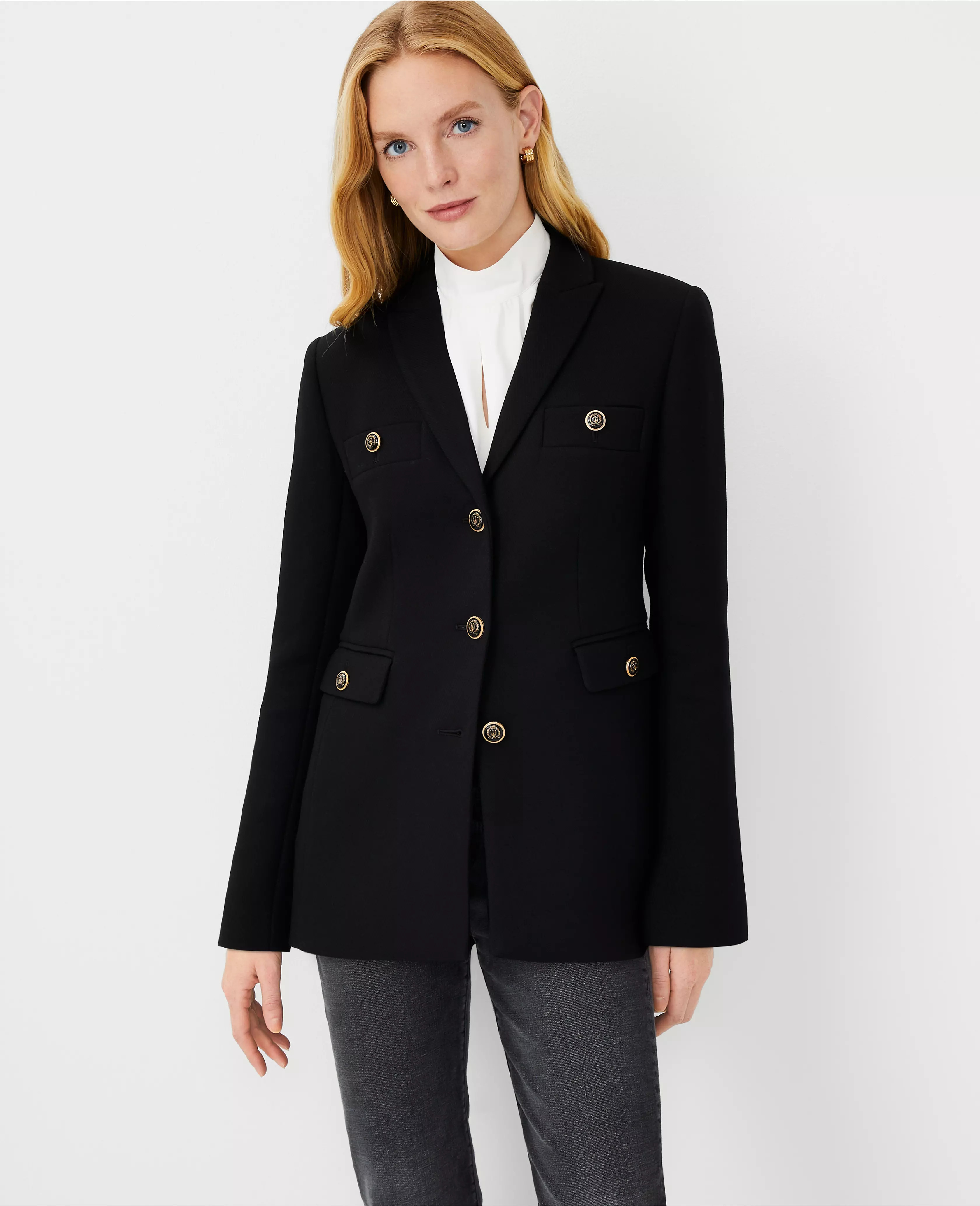 Twill Tailored Jacket | Ann Taylor (US)