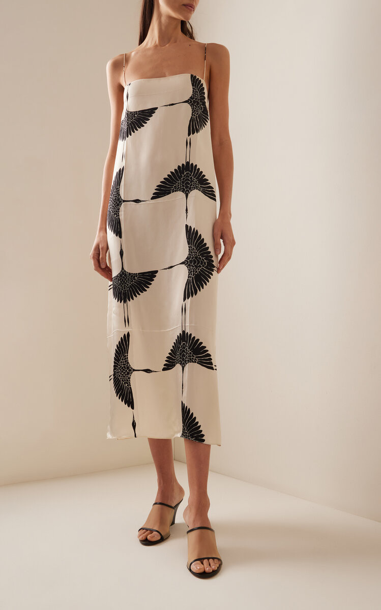 Sicily Printed Cupro Midi Slip Dress | Moda Operandi (Global)