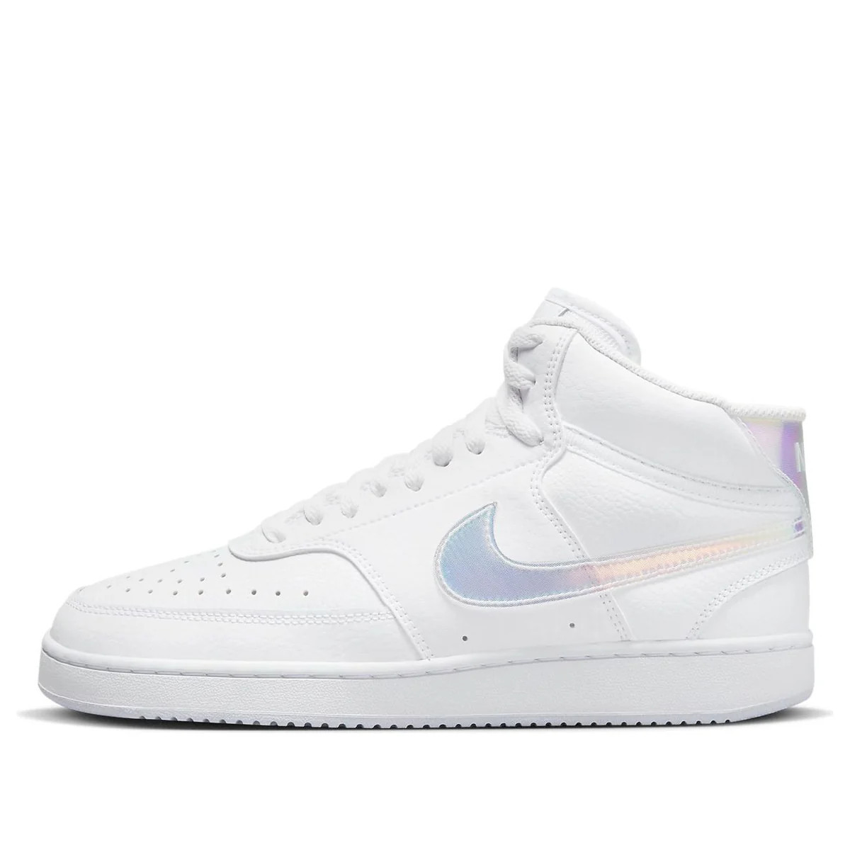 (WMNS) Nike Court Vision Mid 'White Iridescent' FD0819-100 | KICKS CREW