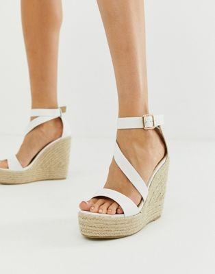 RAID Zain white espadrille wedge sandals | ASOS US