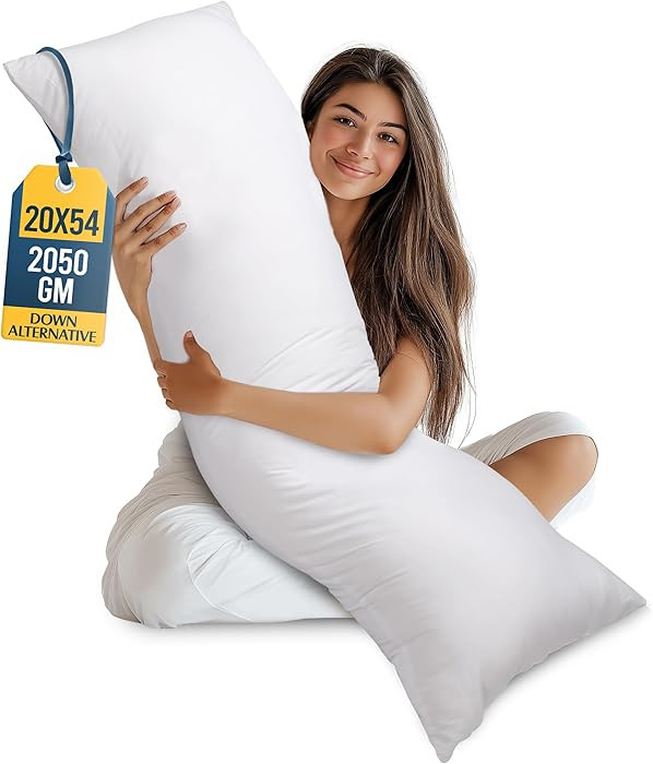 Utopia Bedding Full Body Pillow for Adults (White, 20 x 54 Inch), Long Pillow Insert for Sleeping... | Amazon (US)