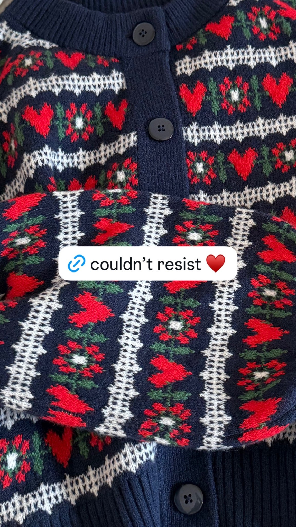 cute winter cardigan for me! 💌