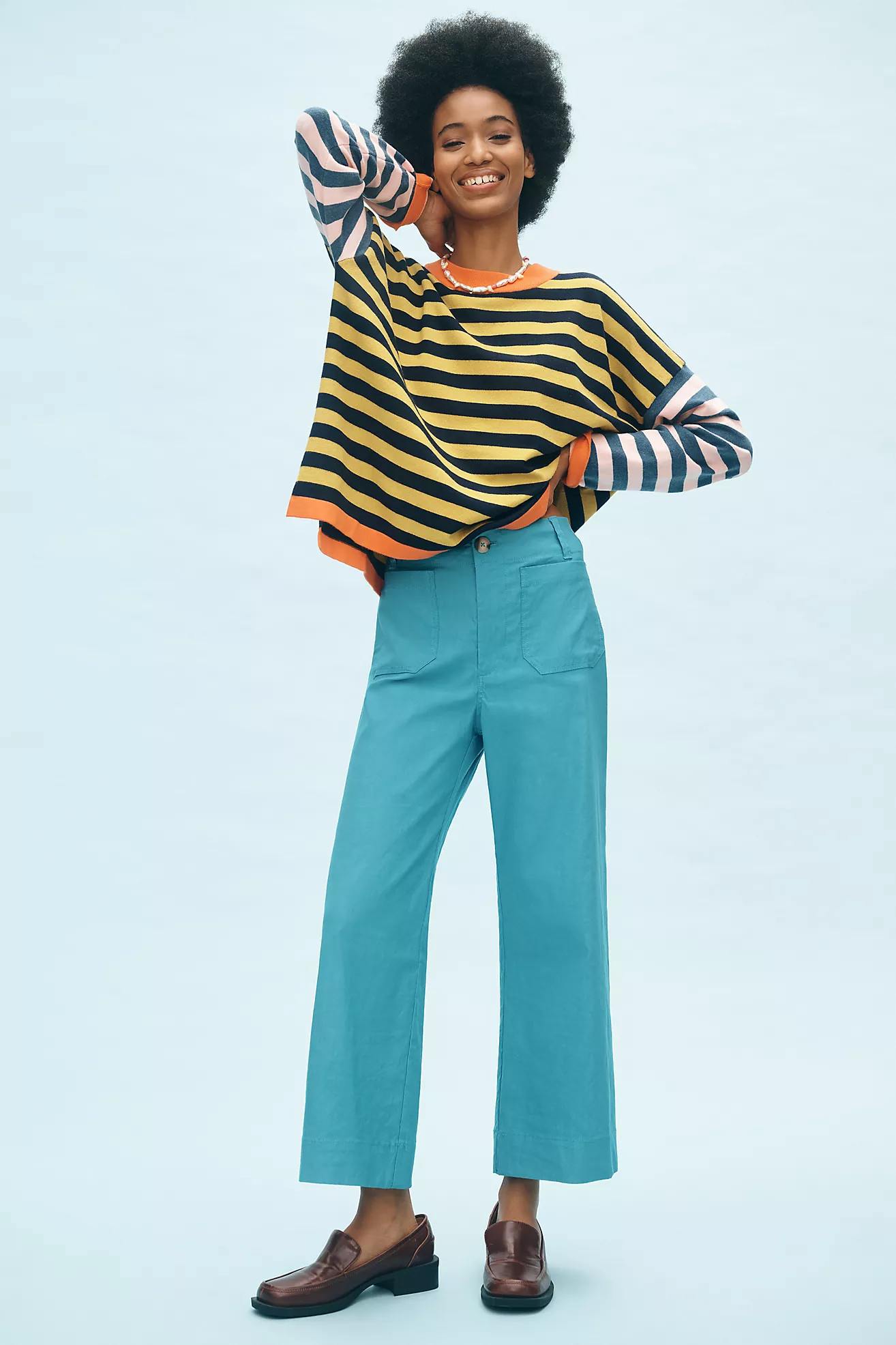 The Colette Cropped Wide-Leg Pants by Maeve | Anthropologie (US)