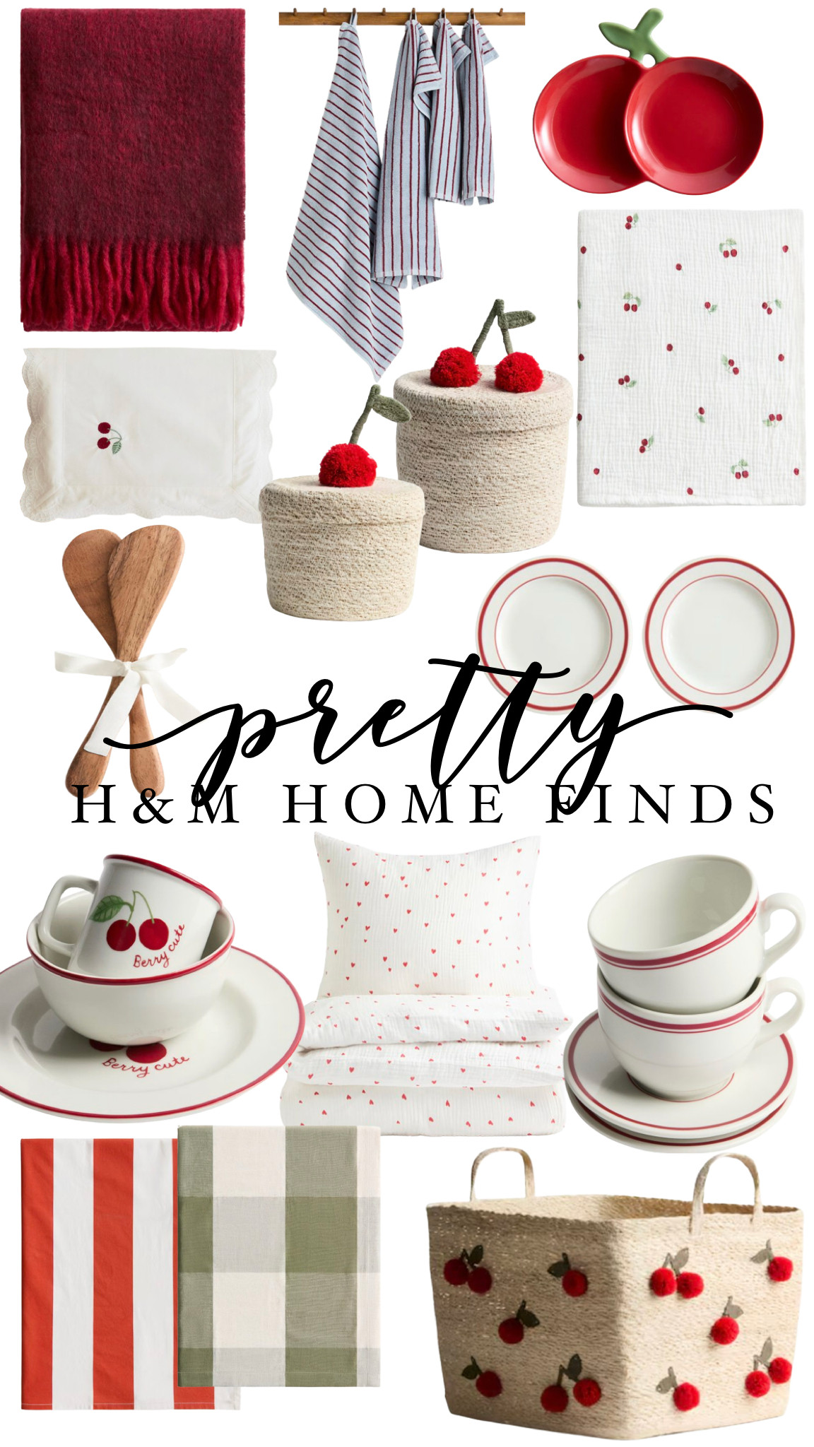 Love these darling home decor finds from H&M. 

Cherry | Kids | Duvet | Dishes | Plates | Cafe | Towels | Blanket | Basket | Tablecloth | H&M Home | 

 

 #LTKHome #LTKSaleAlert #LTKKids