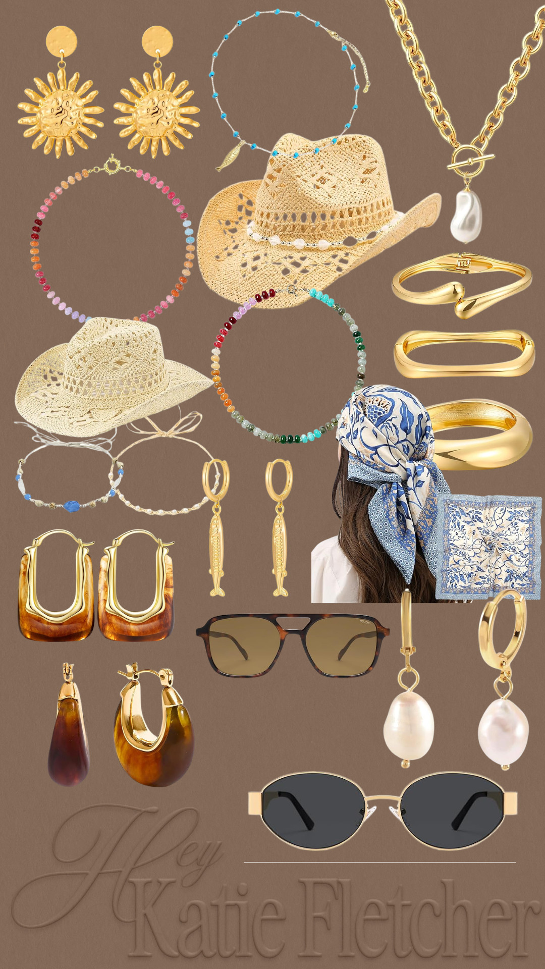 The cutest accessories for spring, summer and even just everyday! Love the beaded necklaces, cowboy hats, statement jewelry and designer look for less sunglasses! 

 #LTKSeasonal #LTKSaleAlert #LTKTravel