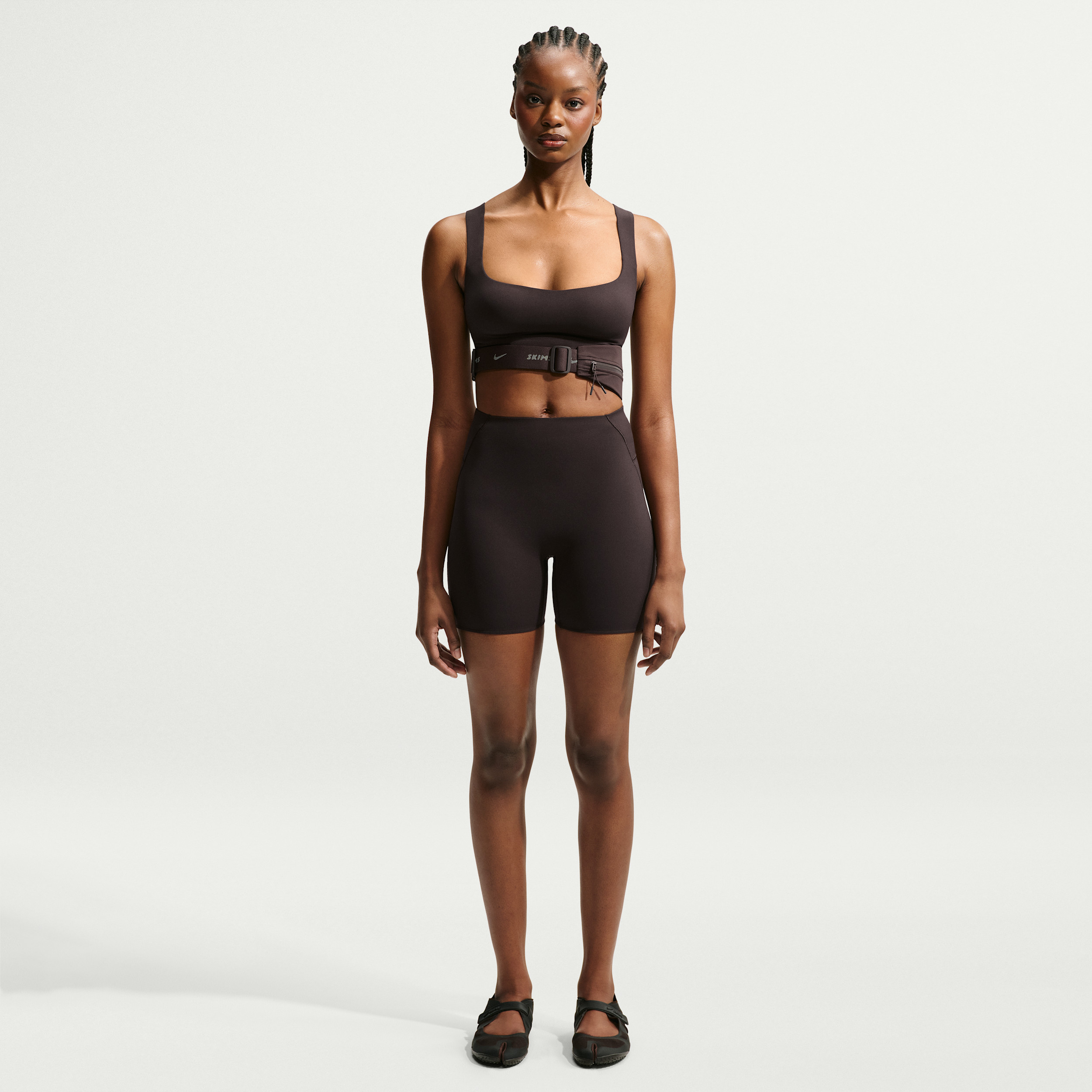 Nike Women's SKIMS Studio Stretch 5" Shorts in Brown | IR8678-231 | Nike (US)