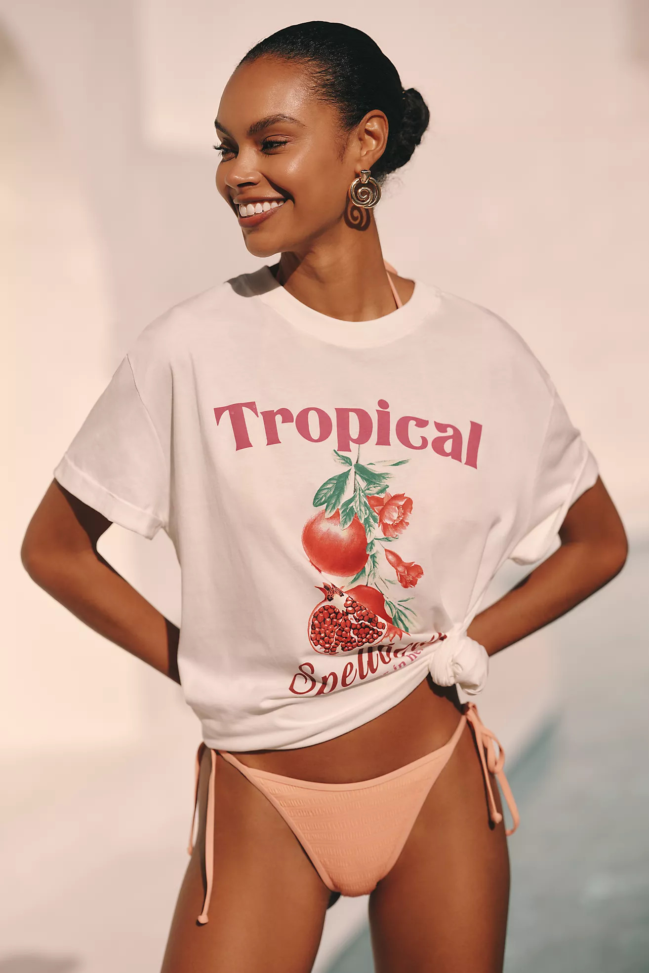 Malai Oversized Crewneck Tee | Anthropologie (US)