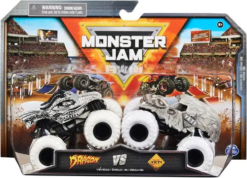 Grave Digger Dragon Vs Yeti Die Cast Vehicles in Multi Color at Nordstrom | Nordstrom