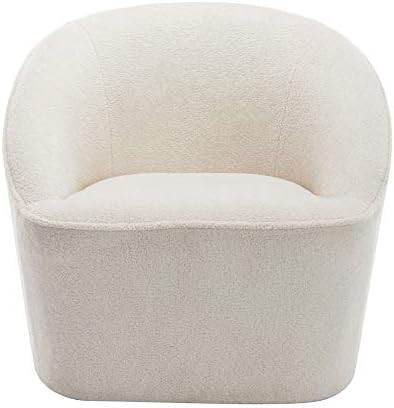 eLuxurySupply Barrel Swivel Chair - Traditional Barrel Upholstered Swivel Chair with Stain Resistant | Amazon (US)