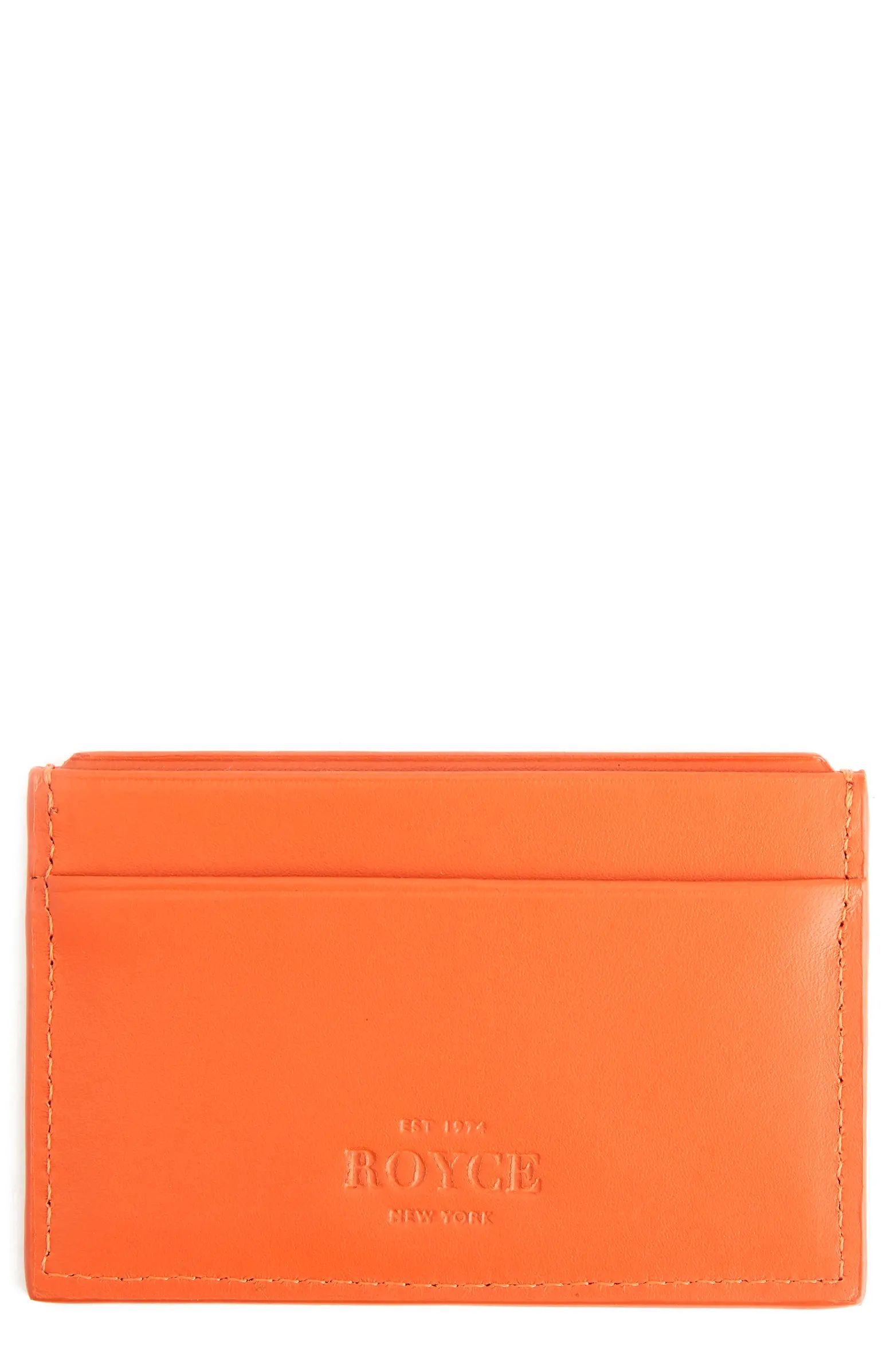 ROYCE New York Personalized RFID Leather Card Case | Nordstrom | Nordstrom