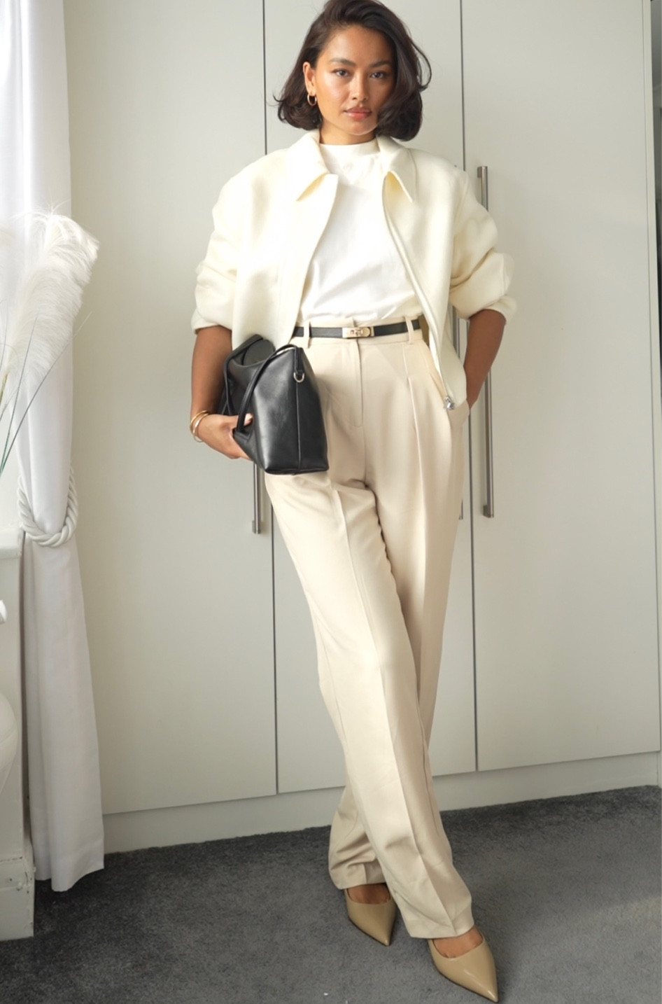 Causal Chic Inspo 🤍✨ 
T-shirt - S
Trousers- XS 
Jacket- one size 

#LTKeurope #LTKfamily