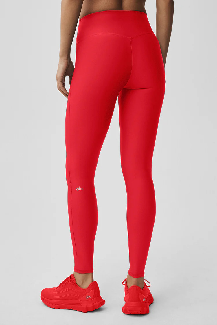 Airlift High-Waist Sleek Legging - Bright Red | Alo Yoga