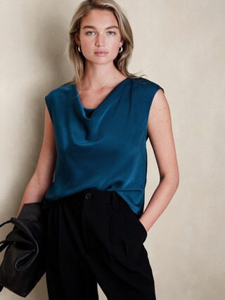 Cowl-Neck Top | Banana Republic Factory