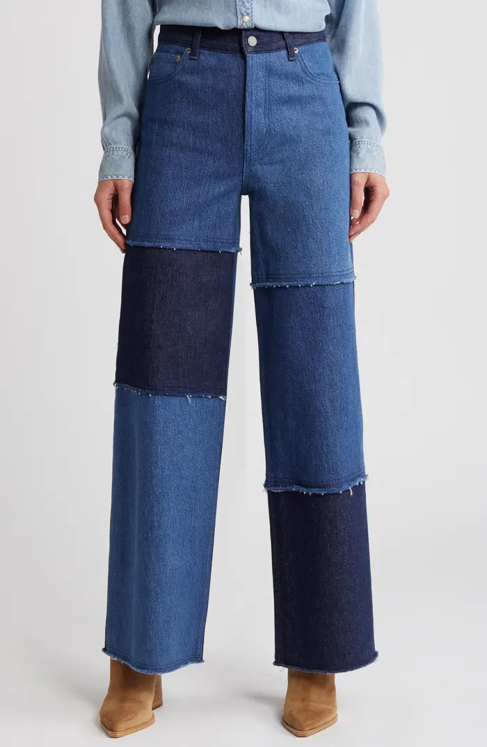 Rails The Getty Patchwork High Waist Jeans | Nordstrom | Nordstrom
