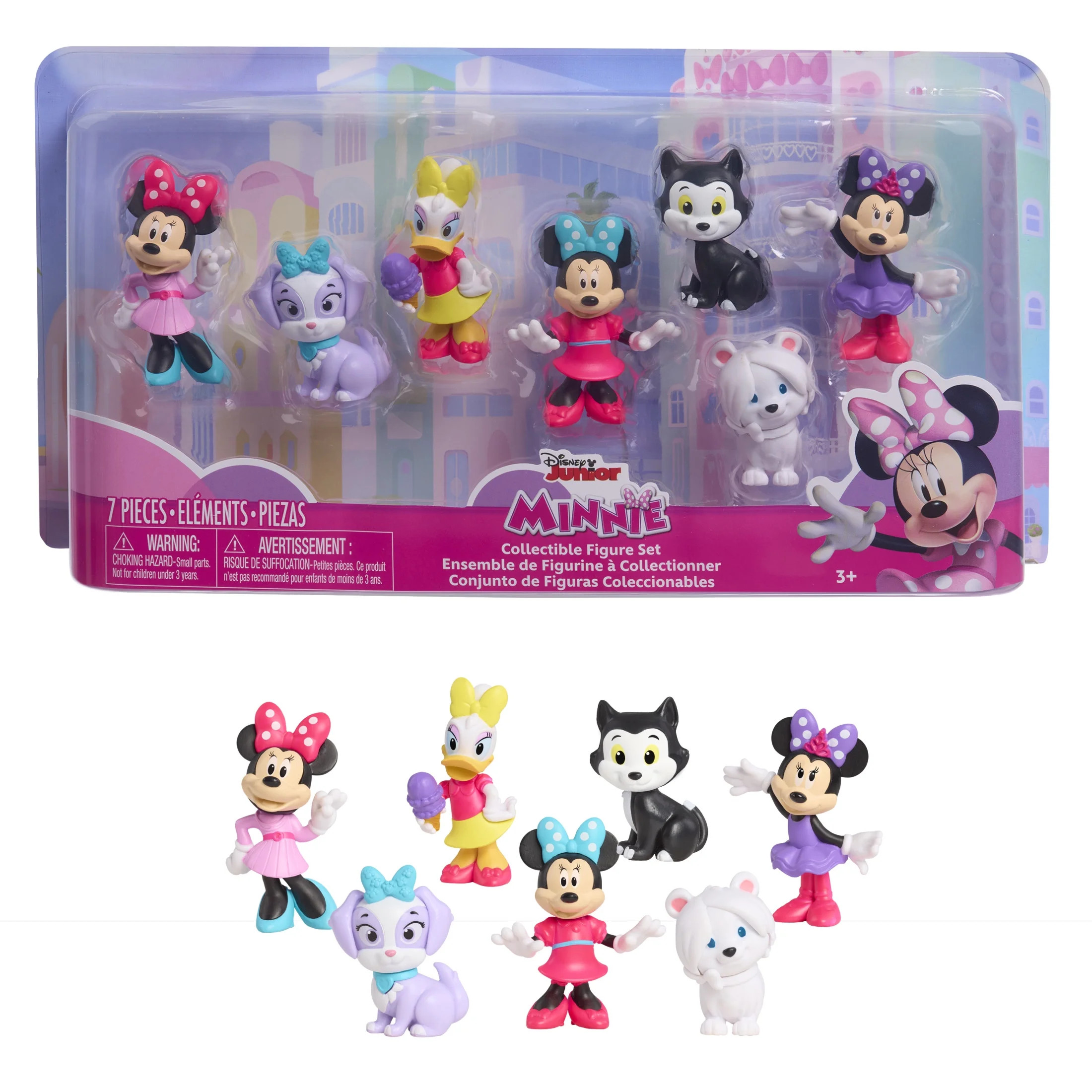 Disney Junior Minnie Mouse Collectible Figure Set, Baby and Toddler Toys - Walmart.com | Walmart (US)