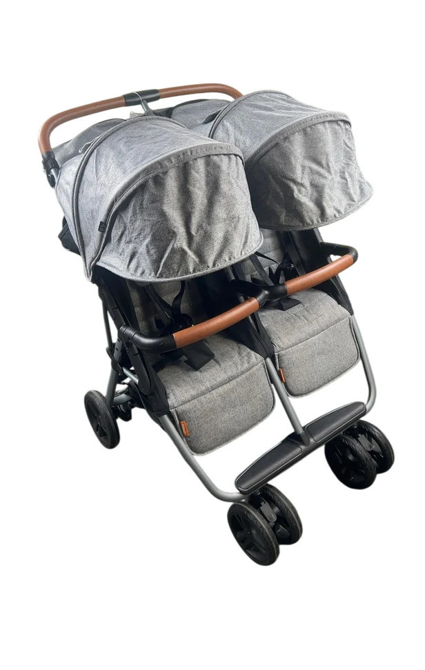 Zoe Twin V1 Double Stroller, 2022, Luxe Grey | GoodBuy Gear