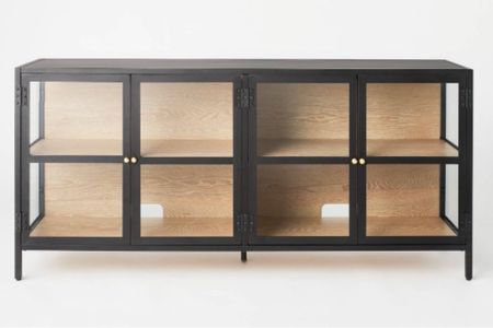 This glass media cabinet console from studio McGee is back in stock at target! 

#LTKhome #LTKFind