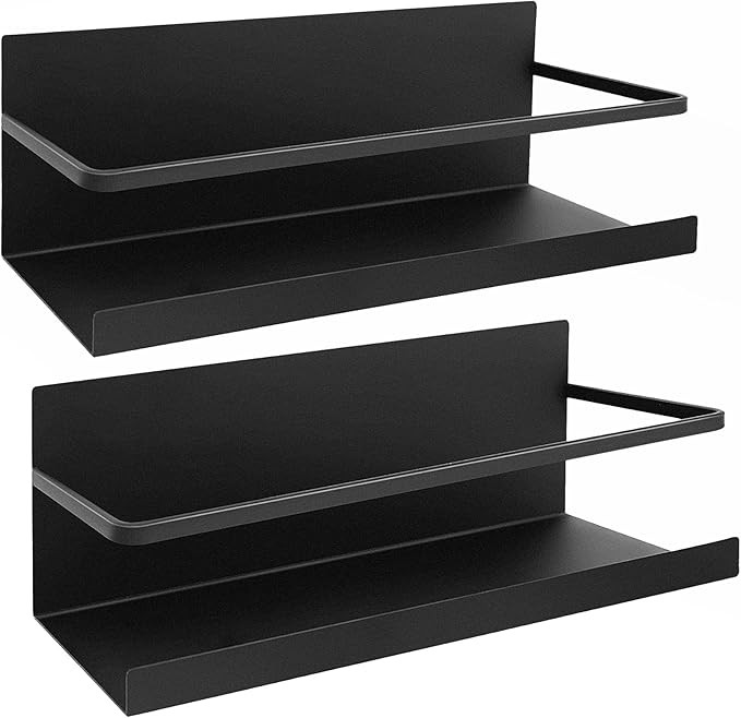 2 Pack Strong Magnetic Spice Rack Premium Quality for Refrigerator, Holding Jars, Perfect Space S... | Amazon (US)