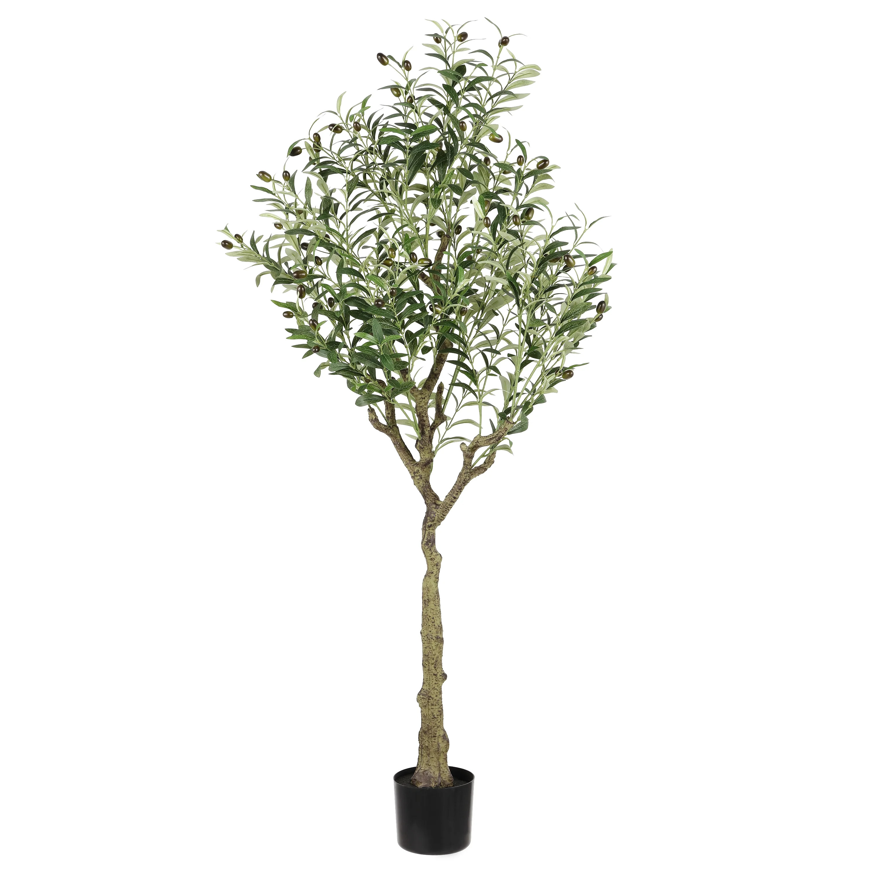 SAFAVIEH Faux Olive 60" Potted Tree, Green | Walmart (US)