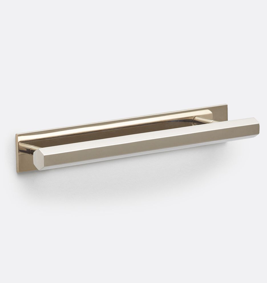 Canfield Drawer Pull with Rectangle Backplate | Rejuvenation