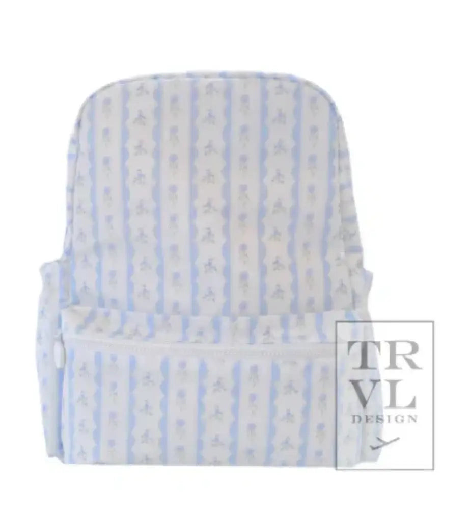 TRVL BACKPACKER - RIBBON FLORAL BLUE | Hampton James Clothing