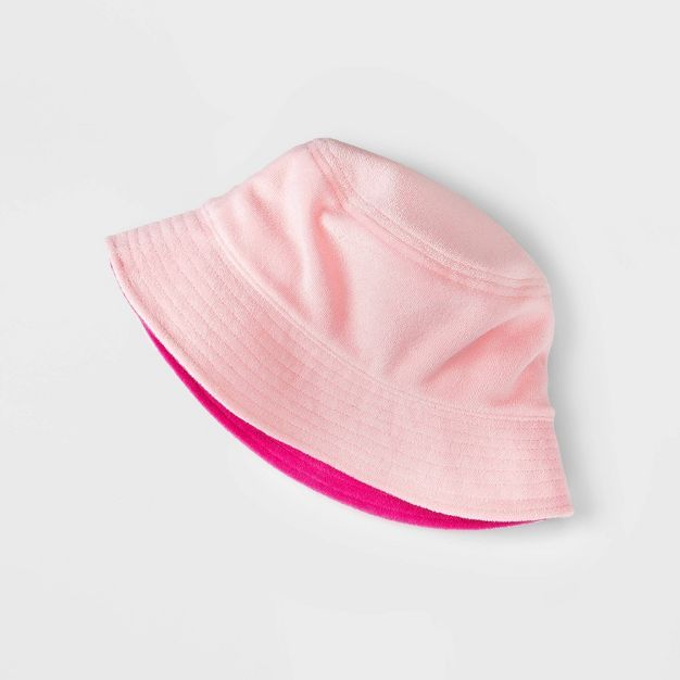 Kids' French Terry Bucket Hat - Cat & Jack™ Pink | Target