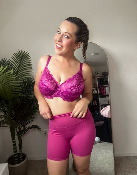 Supportive & stylish? The best combo!! 🤝 This bra is beyond gorgeous from Amazon & only $23 🙌🩷

Can you believe Victoria’s Secret didn’t carry any bras in my size for so many years 🤯

I remember always wanting to wear a cute bra but never finding one in my size. I would be so embarrassed when they tried to do a fitting with me in store. Thank goodness there are now many fuller bust brands now 🙃

Fuchsia lace larger chested bra  

✔️poke-free underwire design supports and lifts
✔️No padding cups provide a natural shape
✔️Full coverage cups 
✔️ Light weight & comfortable 

#LTKfindsunder50 #LTKsalealert #LTKmidsize