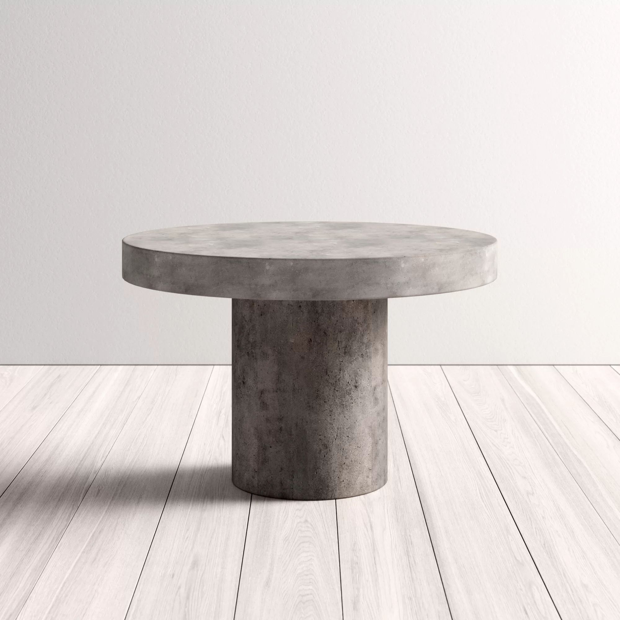 Georgia 47" Concrete Pedestal Dining Table | Wayfair Professional