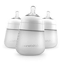 Nanobébé Flexy Silicone Baby Bottle, Anti-Colic, Natural Feel, Non-Collapsing Nipple, Non-Tip Stable | Amazon (US)