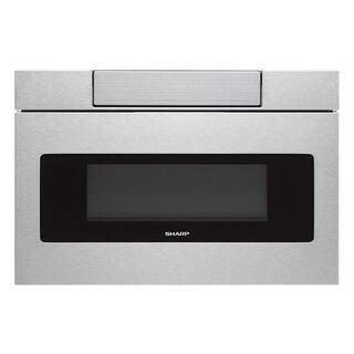 Sharp 30 in. W 1.2 cu. ft. Built-In Microwave Drawer with Easy Touch Control in Real Stainless SM... | The Home Depot