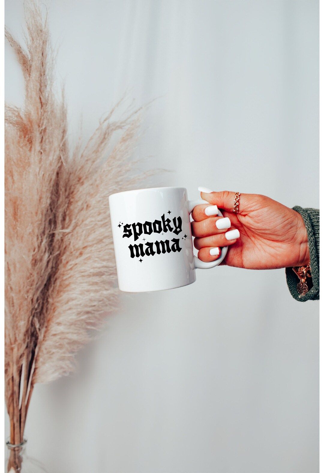 Spooky Mama Coffee Mug, Halloween Mug, Halloween Gift, Fall Coffee Mug, Funny Coffee Mug, Retro H... | Etsy (US)