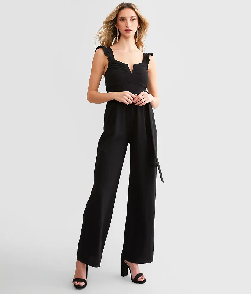 Ruffle V-Wire Jumpsuit | Buckle