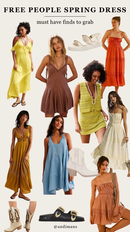 Free people Spring dress finds that I’m loving! All the gorg colors!

#LTKshoecrush #LTKSeasonal #LTKfindsunder100