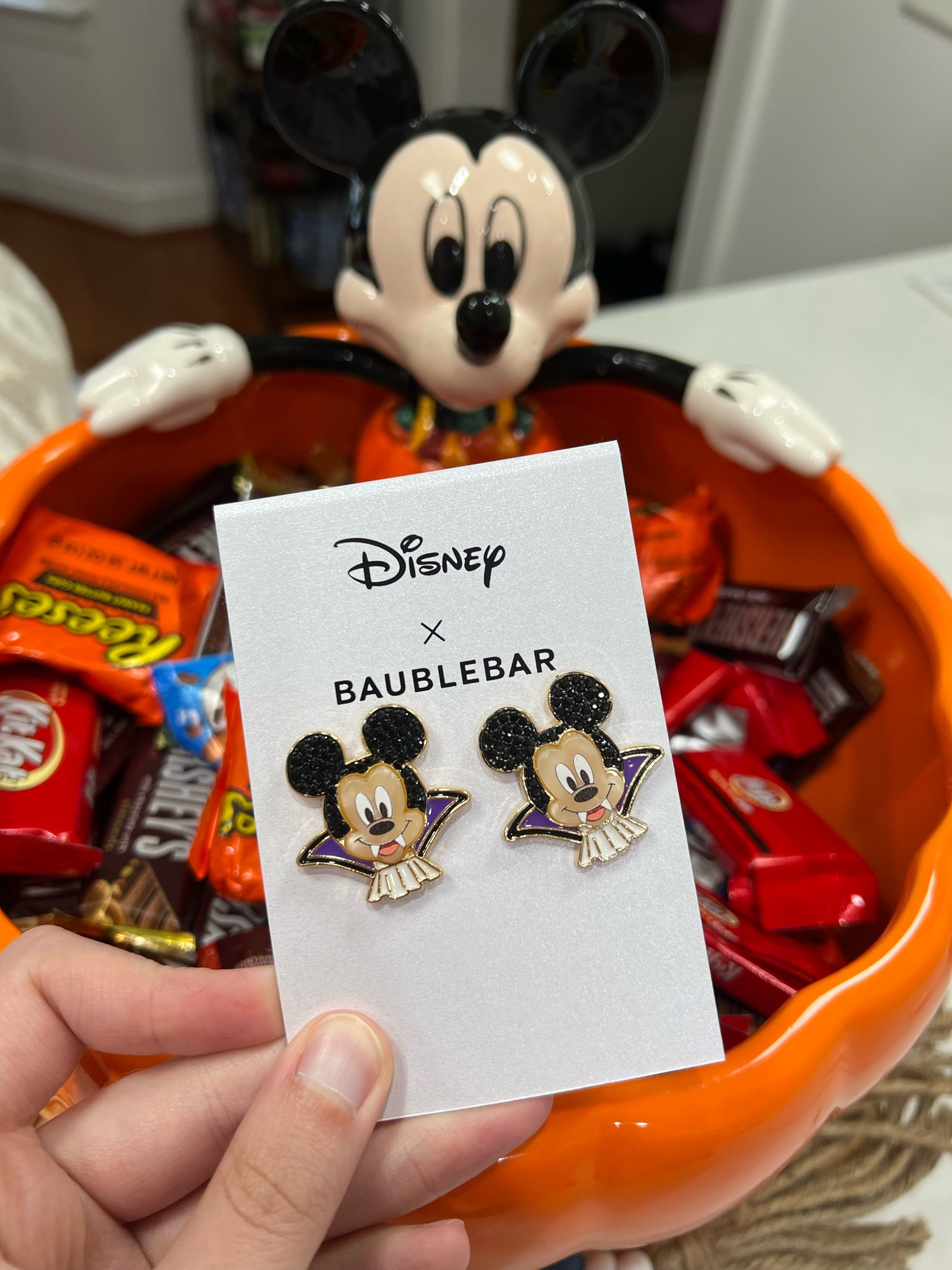 vampire mickey disney x baublebar earrings are perfect for disney in the fall! 🏰👻🍬🎃

#LTKSeasonal