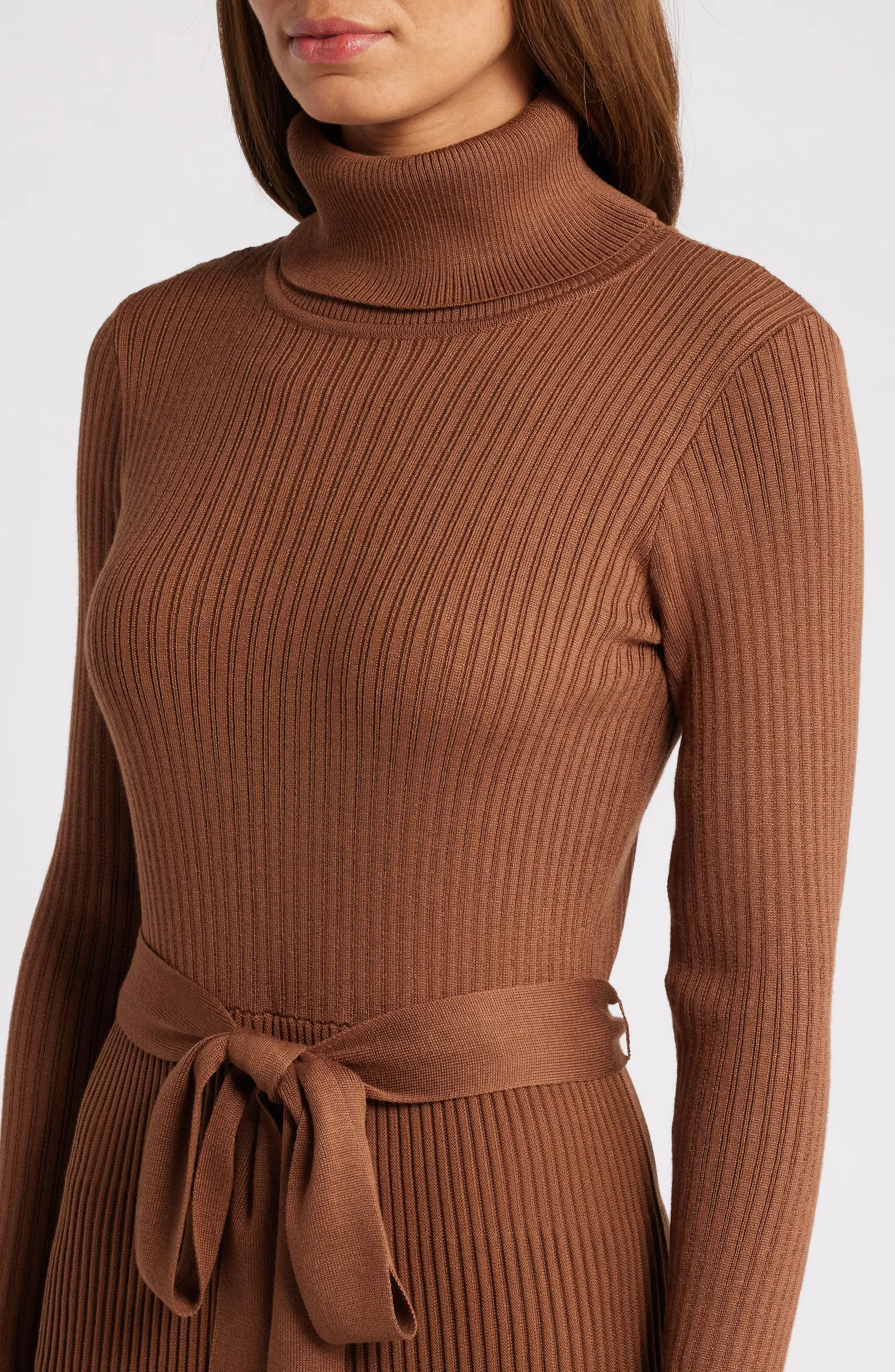 Julia Jordan Turtleneck Long Sleeve Rib Midi Sweater Dress | Nordstromrack | Nordstrom Rack
