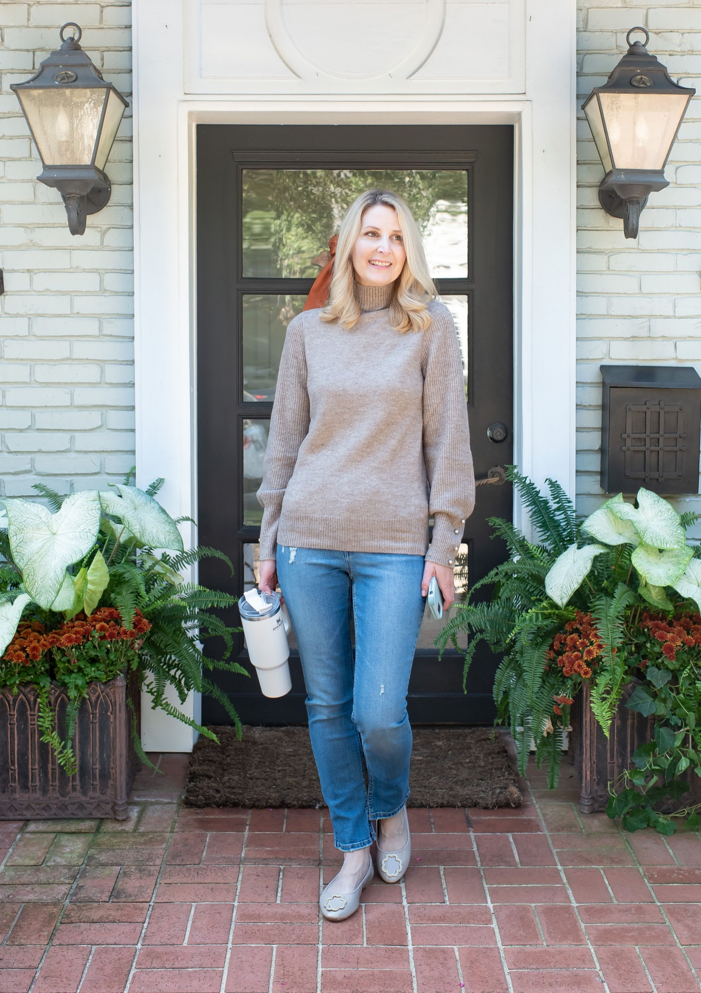 Walmart sweater. Walmart denim. Fall sweater. Fall denim. #Ad #WalmartPartner @WalmartFashion @Walmart  

#LTKfindsunder50 #LTKSeasonal