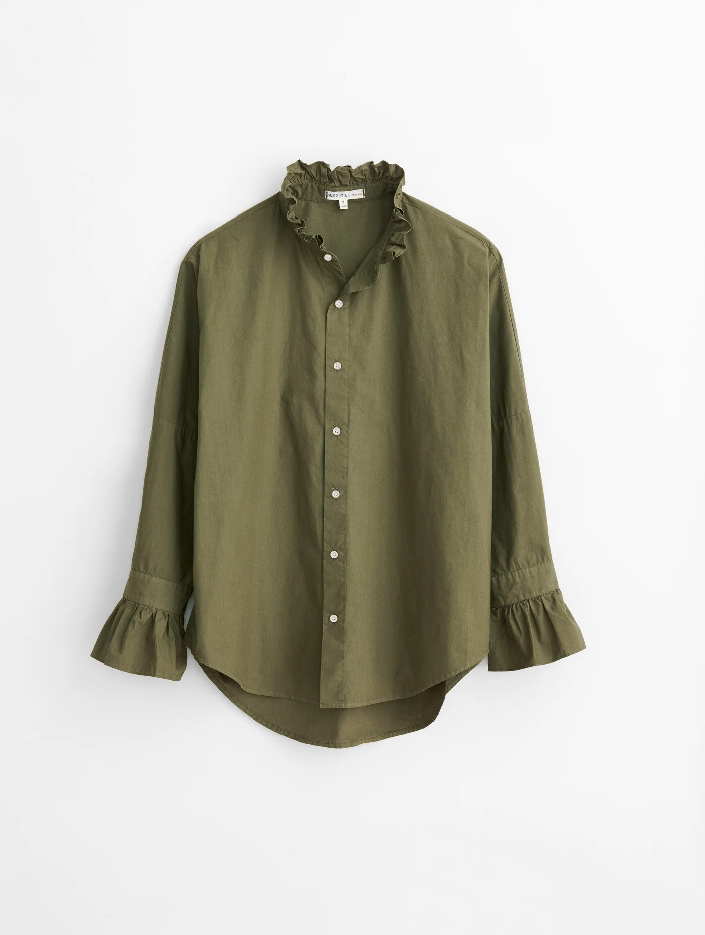Easy Ruffle Shirt in Paper Poplin | Alex Mill