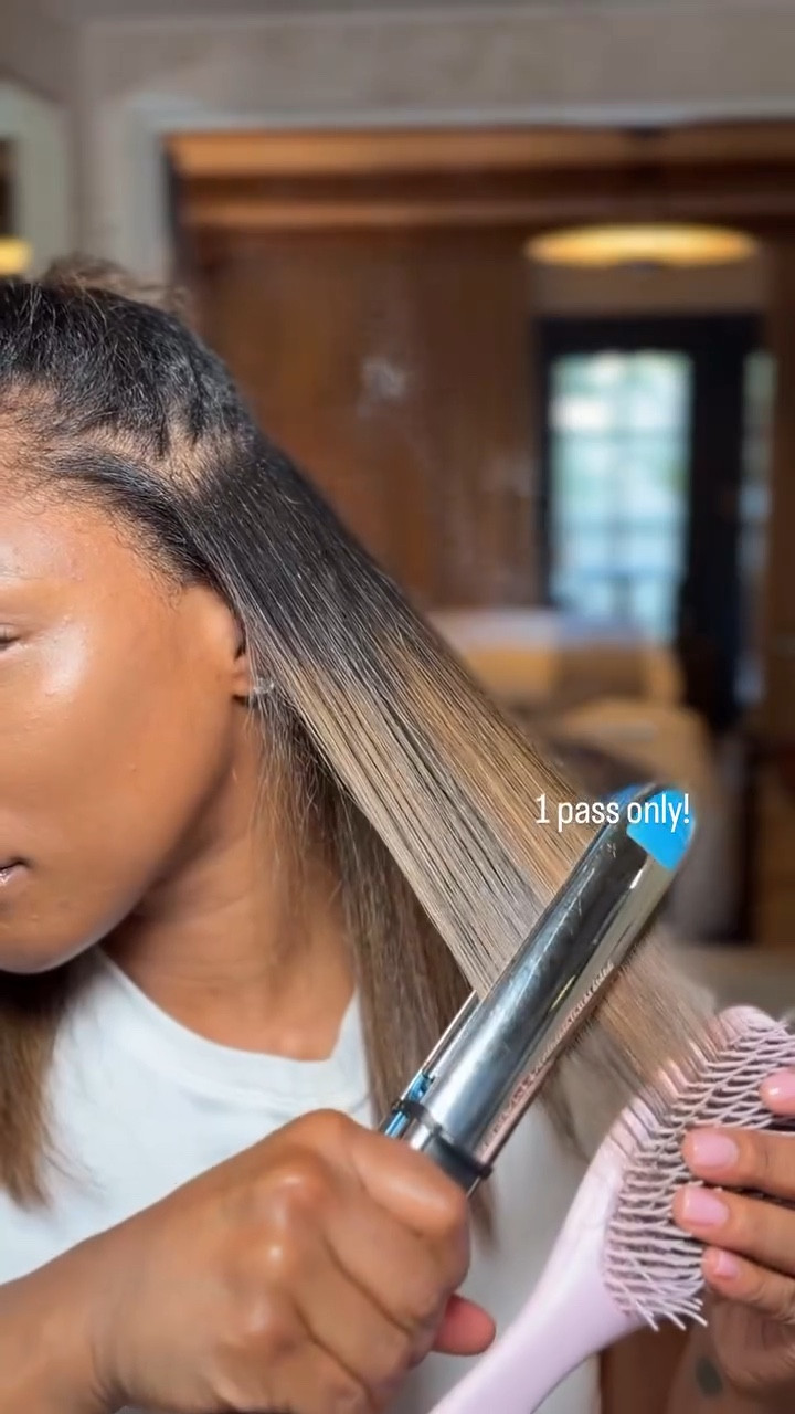 At home silk press! 

#LTKgrwm #LTKselfcare #LTKmorningroutine