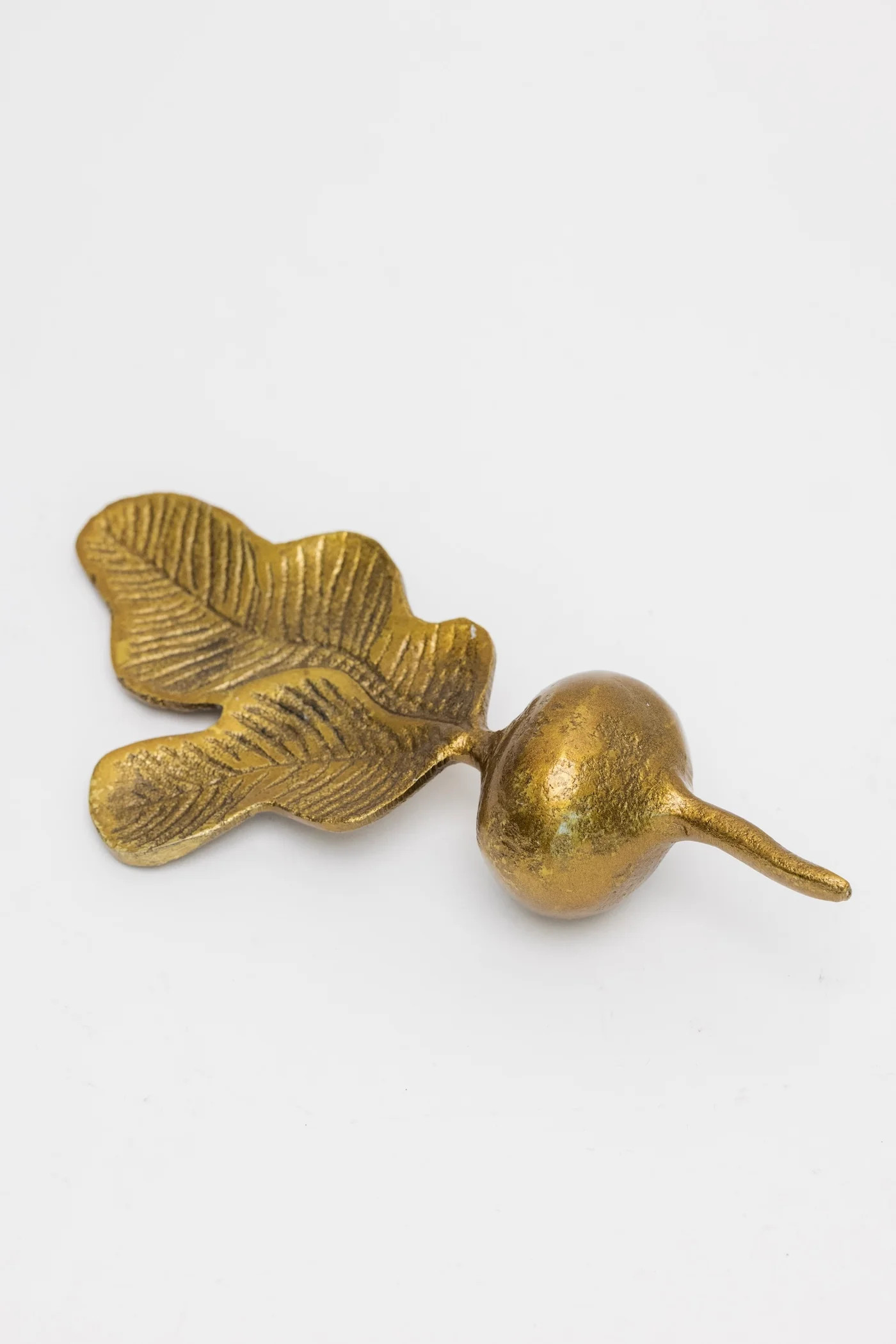 Antique Gold Metal Radish | THELIFESTYLEDCO