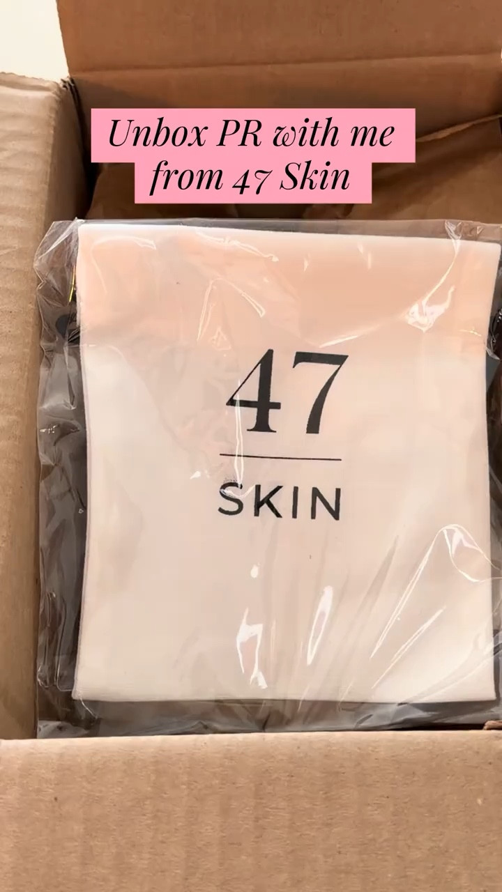 PR unboxing from 47 Skin ✨  

They sent over a few of their products, plus a face towel and a little bag to keep everything together.  

I’ve already been using their serum and I’m excited to try the rest 👀  

They’re currently having a sale, or you can use my code LAUREN10 for 10% off on their website.  

#PRUnboxing #SkincareRoutine #47Skin #BeautyFinds #SkincareFavorites 

#LTKdayinmylife #LTKgrwm #LTKBeauty