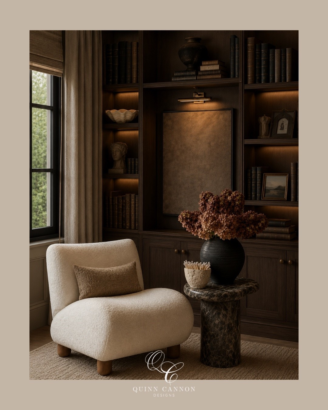Amazon finds, custom look. ✨

Luxury is all about how you style it. This cozy library corner proves you don’t need designer prices to create a space that feels timeless. Rich wood tones, sculptural lighting, layered textures, and curated décor come together to create the perfect spot to unwind with a good book.

Every piece in this design is an Amazon find that delivers a high-end look for less.

📚 Which piece would you bring home first—the bouclé chair, statement chandelier, or marble pedestal?

#AmazonHome #AmazonFinds #InteriorDesign #HomeInspo #LuxuryInteriors #LibraryCorner #ReadingNook #NeutralHome #ModernTraditional #CozyHome #HomeDecorIdeas #DesignerLookForLess #InteriorStyling #MoodyInteriors #HomeAesthetic

#LTKHome #LTKSaleAlert #LTKSeasonal