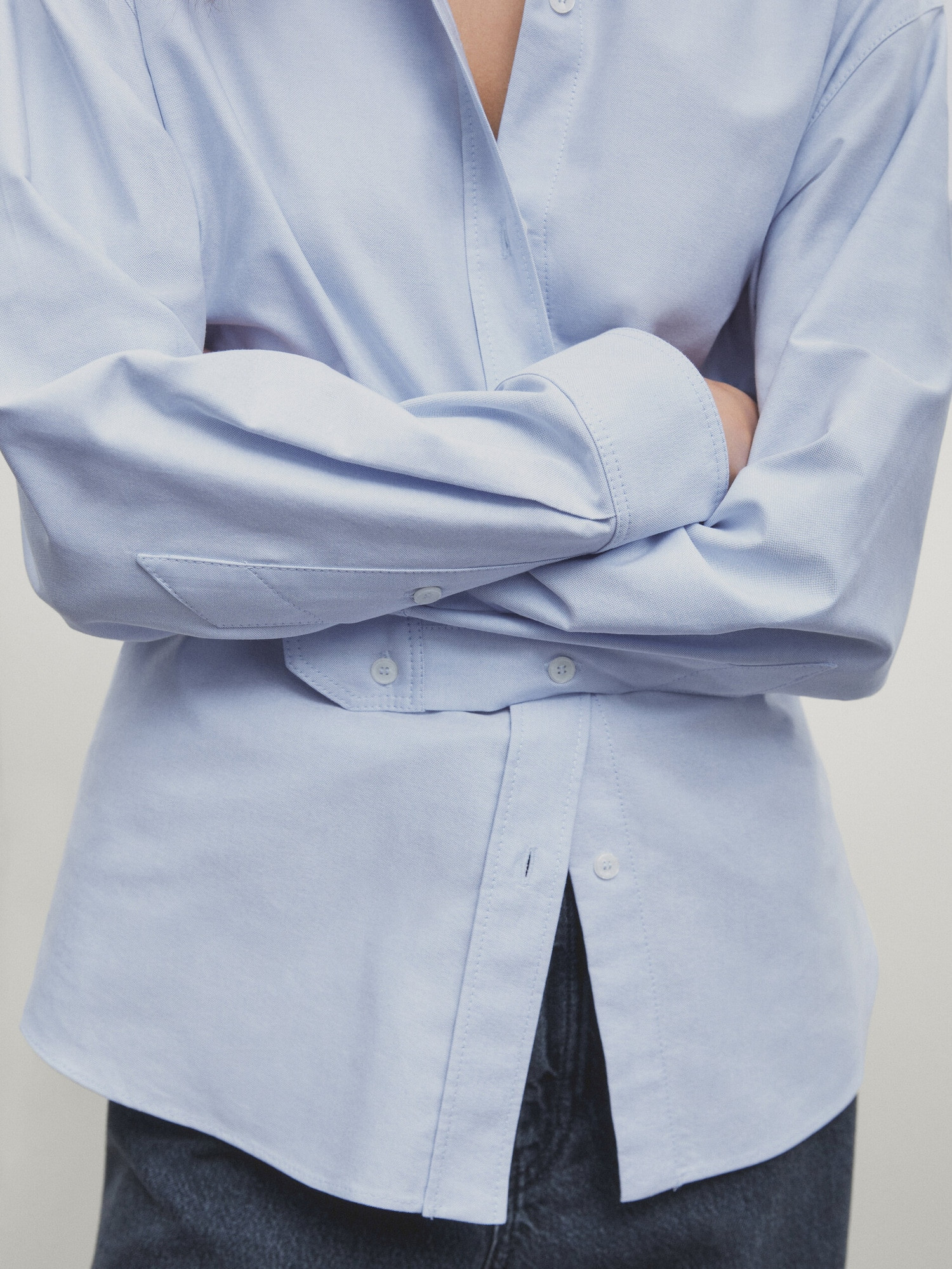 Plain Oxford shirt | Massimo Dutti US