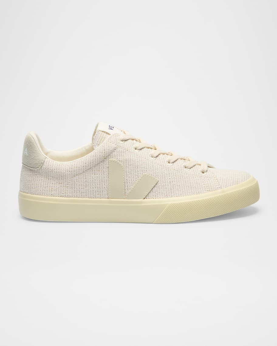 Campo Jute Raffia Low-Top Sneakers | Neiman Marcus
