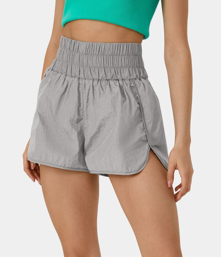 Super High Waisted Split Hem 2-in-1 Casual Shorts 2.5'' | HALARA