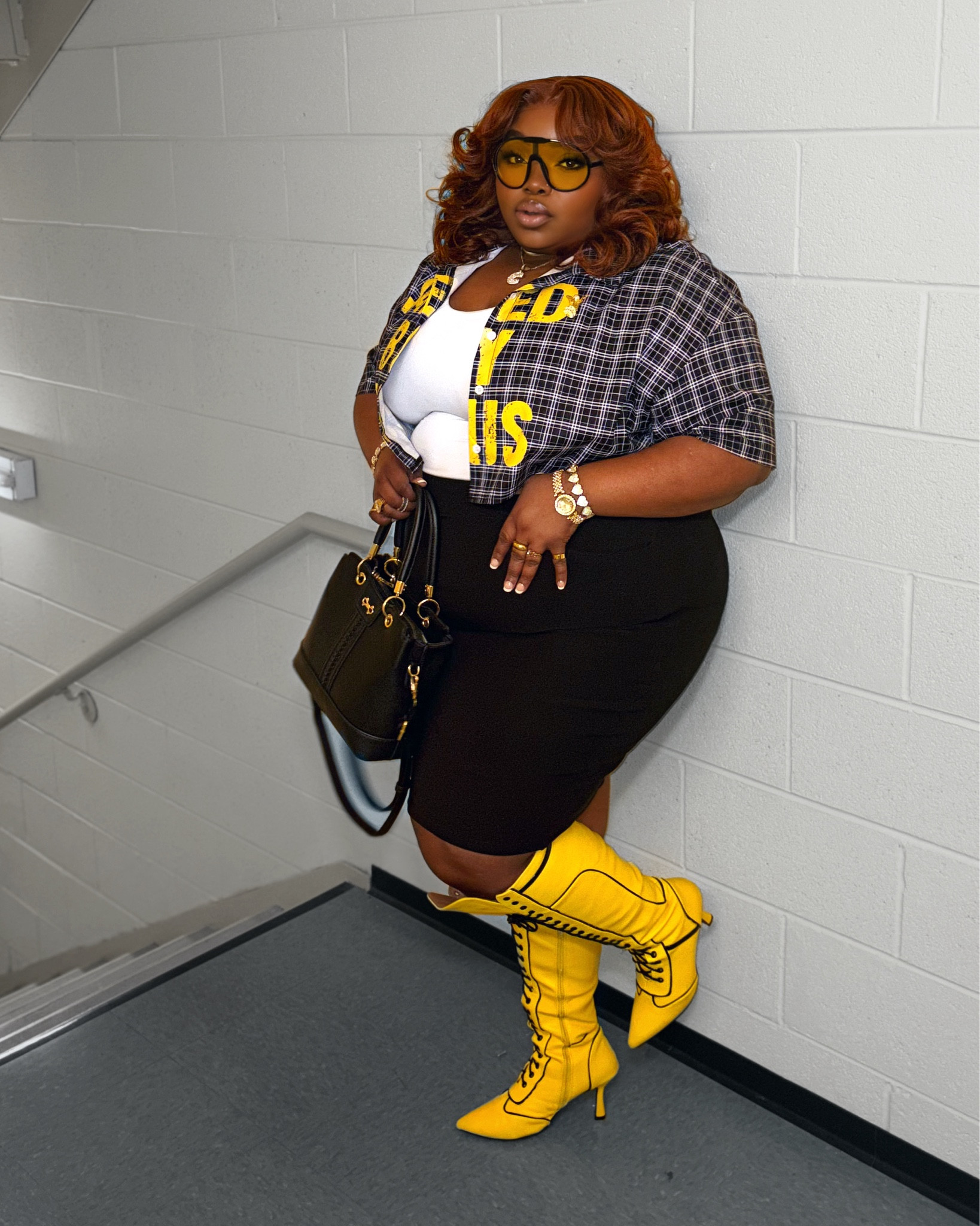 This year will be different for me, so I decided my church wardrobe needed a boost! We can get fly for God too!

Loves this outfit! It was super cute & comfy including the heels, which is only 3in for my girls who can’t do super high heels like myself. 

Top: 4XL
Shoes: 9.5 (Wide Calf Friendly)
Skirt: 3XL
Hair Color: Ginger Brown

#LTKootd #LTKBeauty #LTKPlusSize