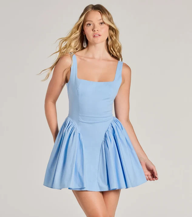 Sugar And Spice Sleeveless Tie-Back Skater Dress | Windsor Stores