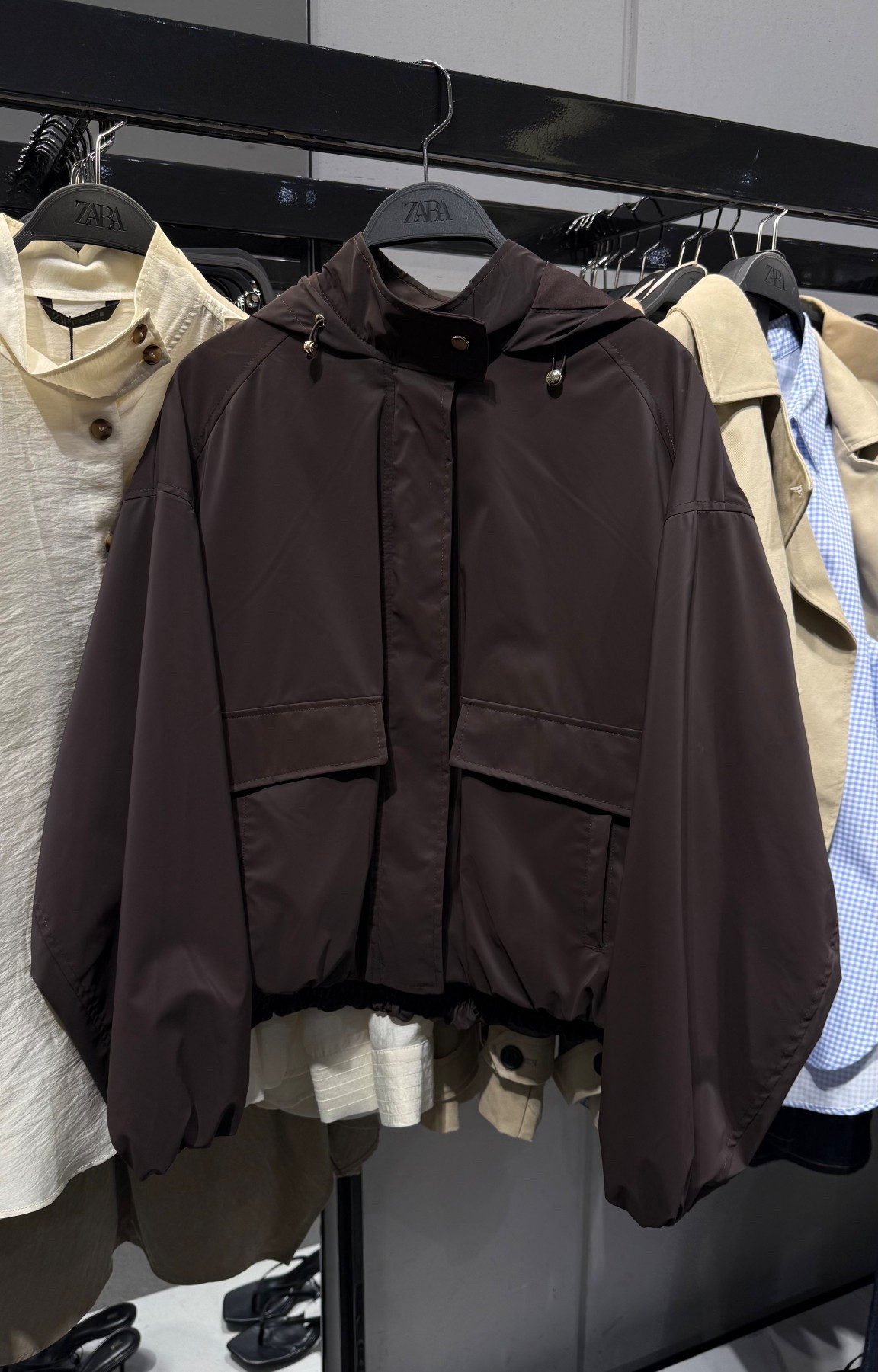 NEW IN ZARA 

Tags: Brown Jacket, Brown Rubberised Jacket, Chocolate Brown, Under £50, Spring, Summer, Casual

#LTKeurope #LTKuk #LTKspring