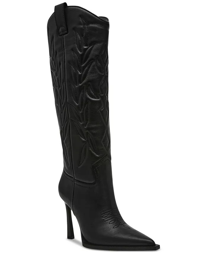 Steve Madden Women's Kinzee Stiletto Western Tall Dress Boots - Macy's | Macy's