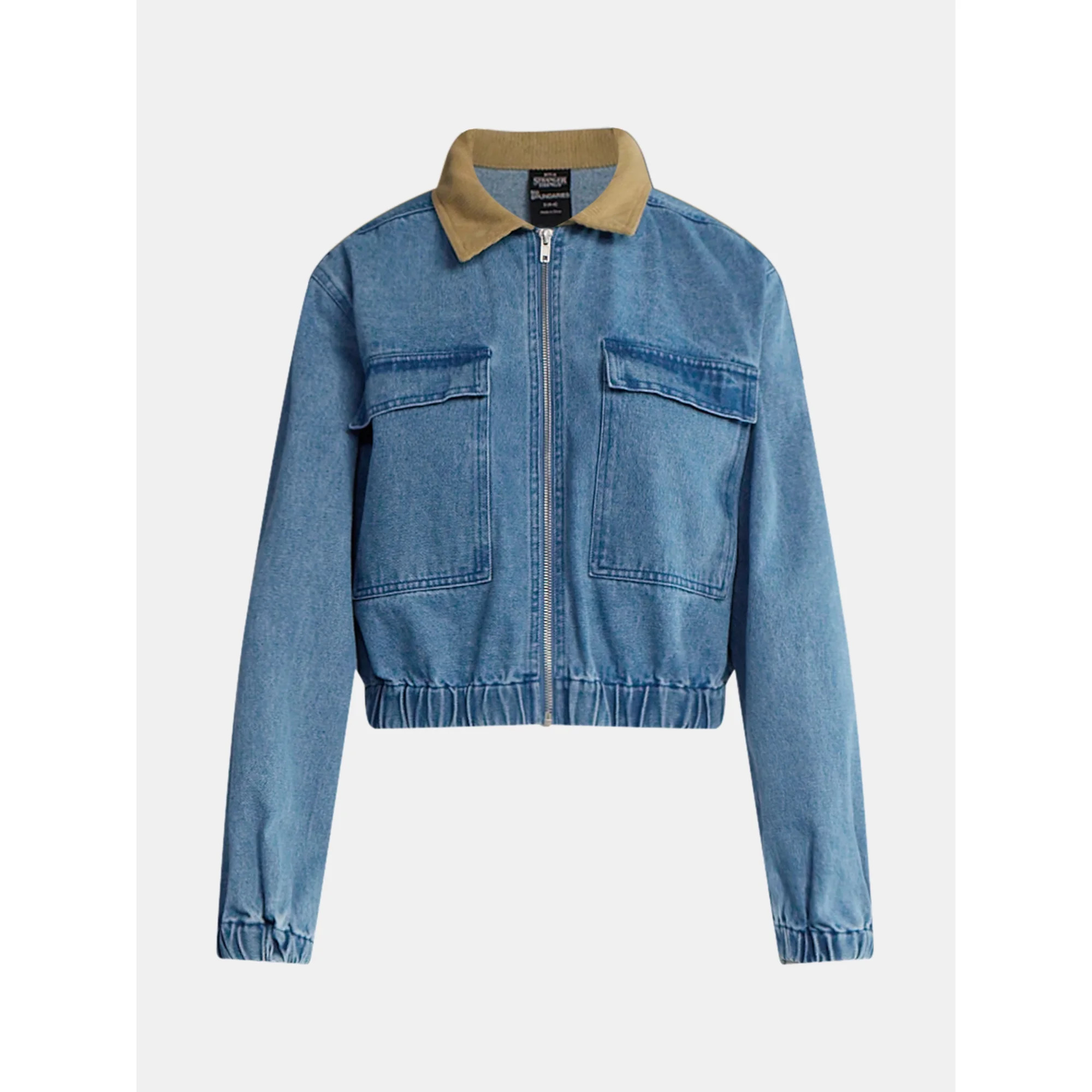 Netflix Stranger Things Cotton Denim Jacket from No Boundaries, Women’s and Women’s Plus | Walmart (US)