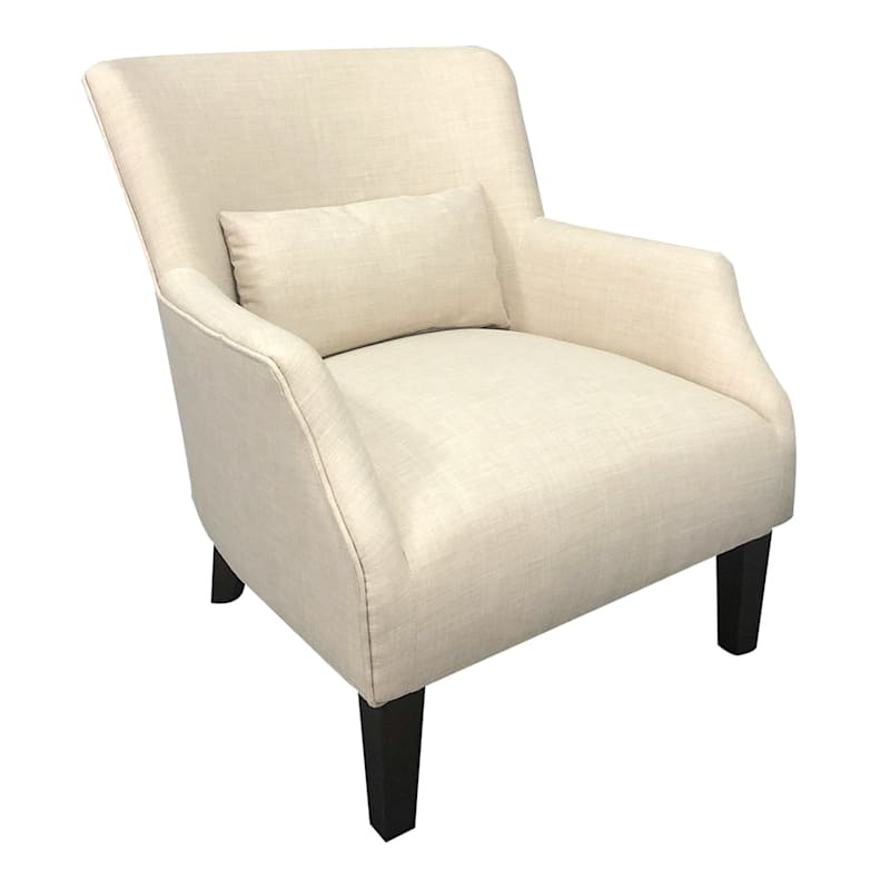Emilee Cream Upholstered Accent Chair | At Home